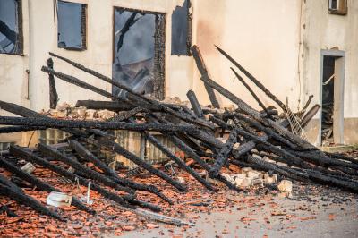 TAGBILDER! Sankt Johann: Brand mit Millionenschaden auf dem Gestuetshof des Haupt- und Landgestuet Marbach 